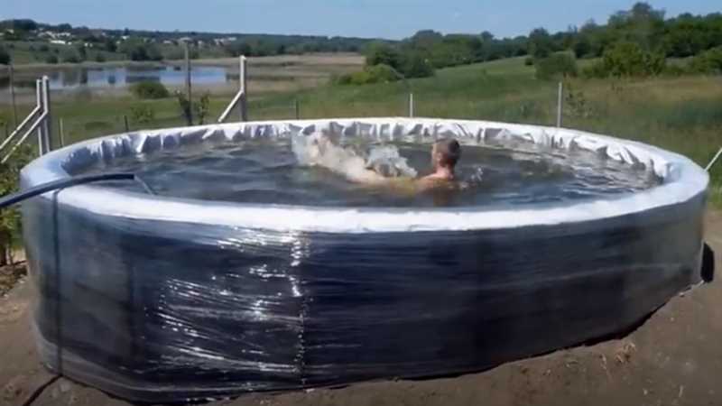 Установка бассейна и соединение коммуникаций