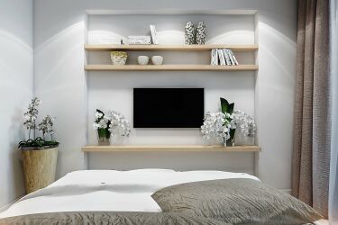 Уют на 9 квадратных метрах: 35 фото интерьеров маленьких спален